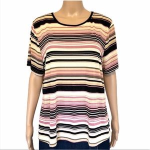 Jaclyn smith classic striped top size XL M-149